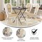Merrick Lane Toulon Set of Four Stacking Thonet Bistro Style Chair, PE Cane Rattan Seat, and Metal Frame for Indoor/Outdoor Use